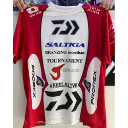 Daiwa Team Jersey Tişört (Fit) Beyaz - Kırmızı